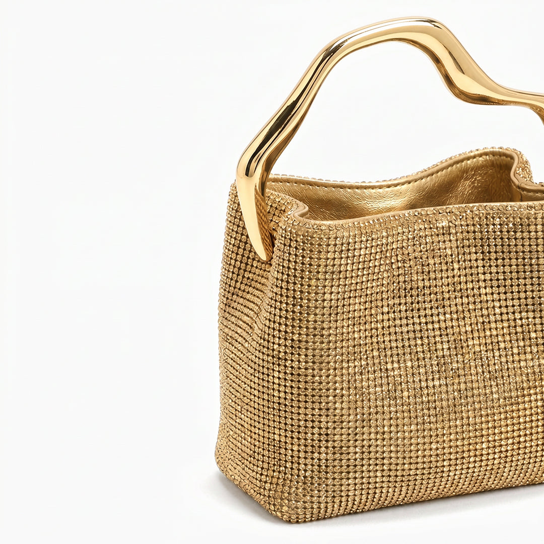 Celeste Crystal Bucket Bag
