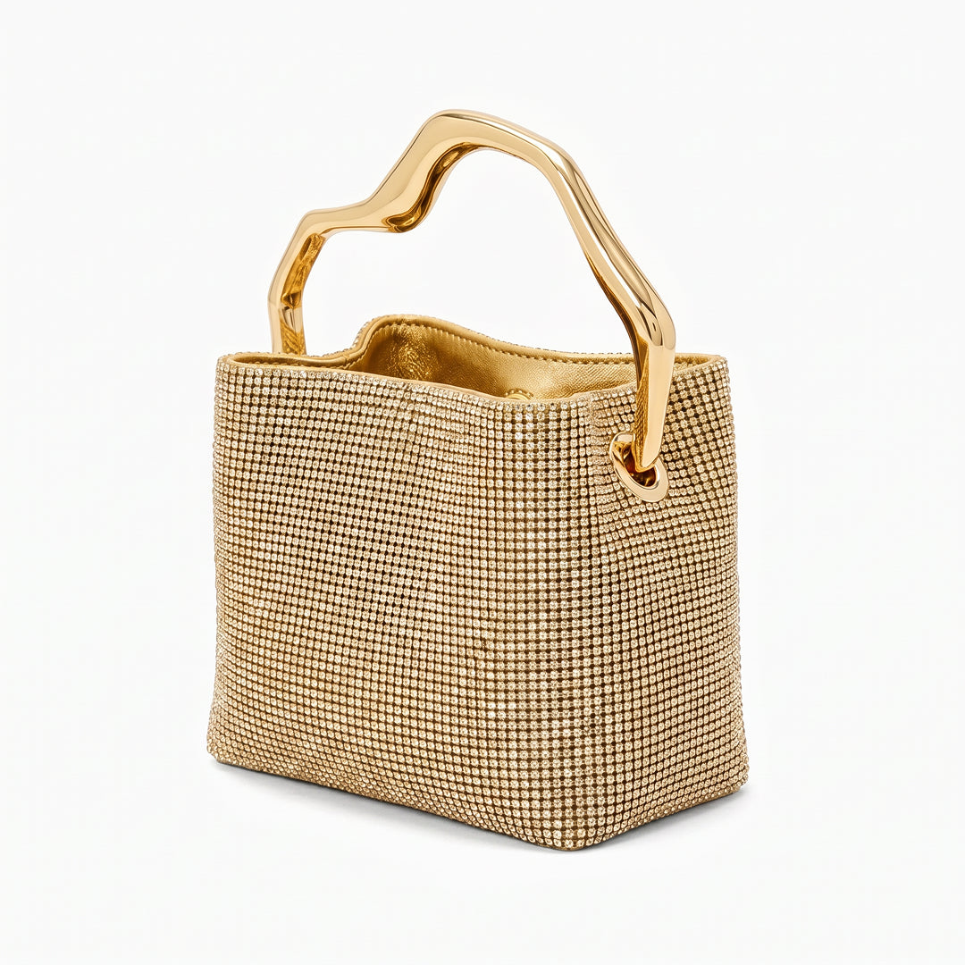 Celeste Crystal Bucket Bag