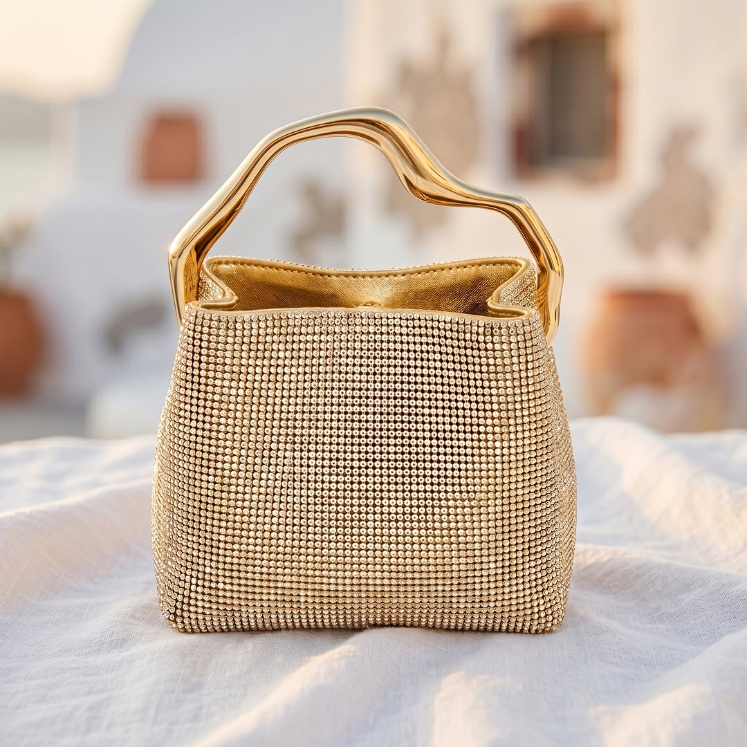 Celeste Crystal Bucket Bag
