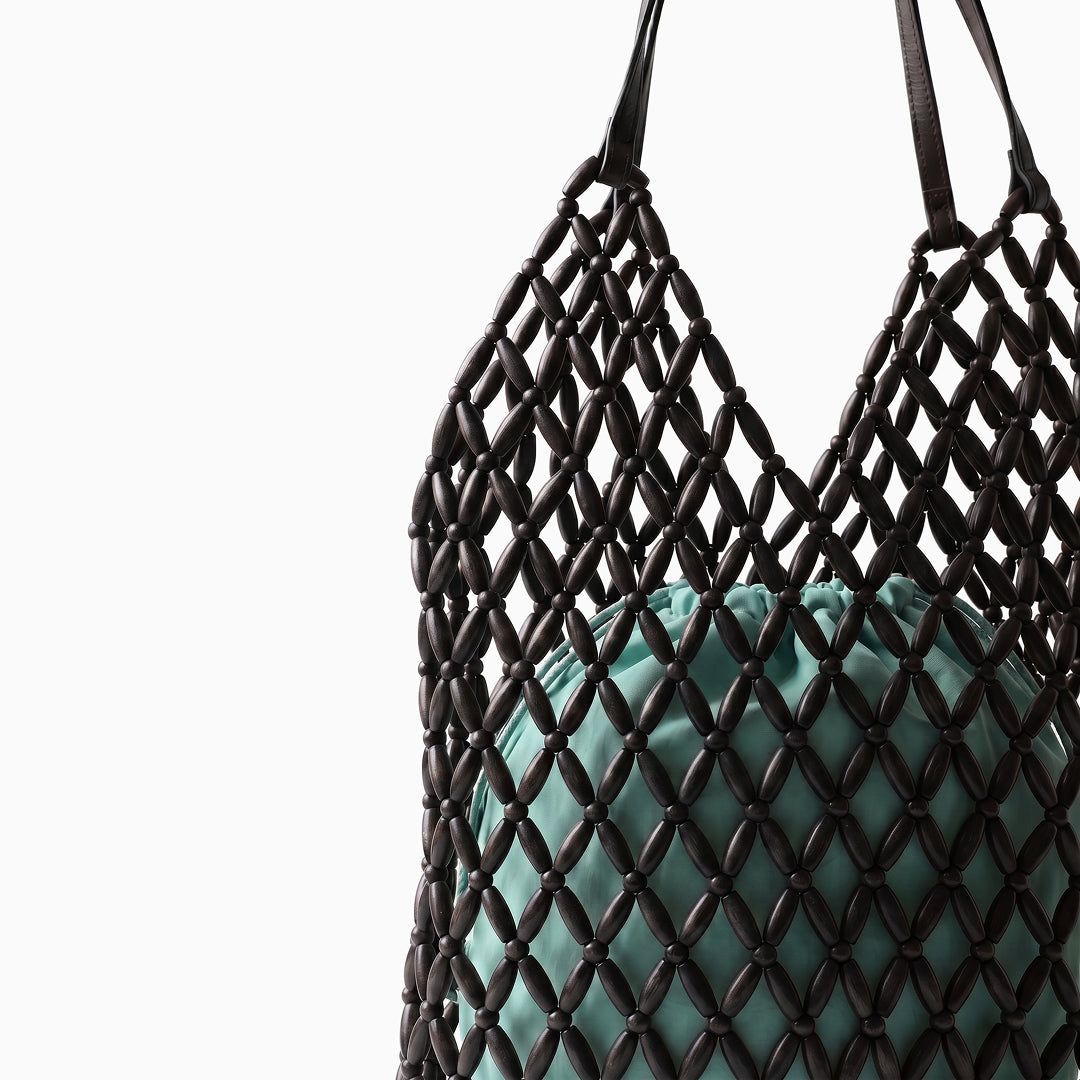 Paloma Beaded Net Shoulder Bag