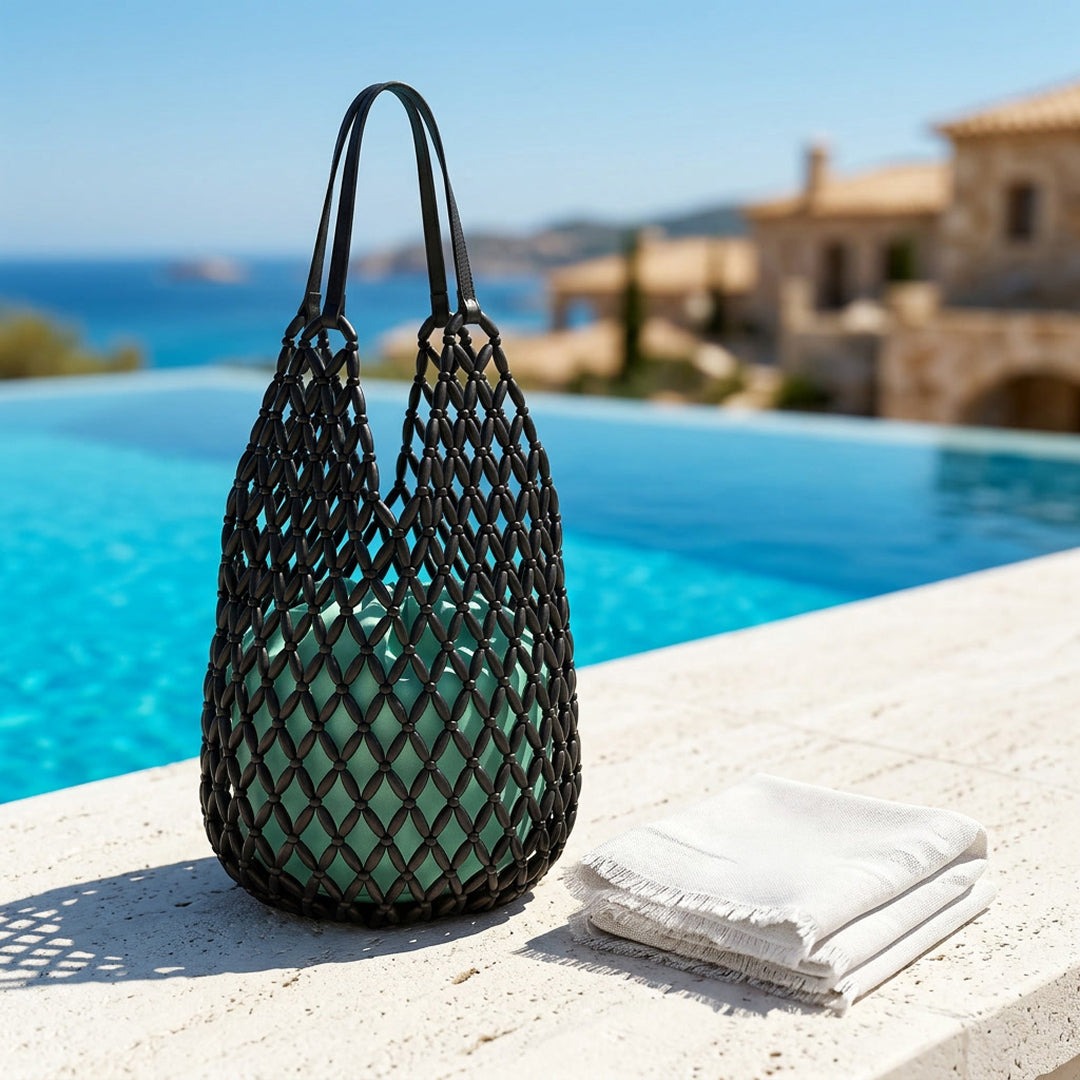 Paloma Beaded Net Shoulder Bag