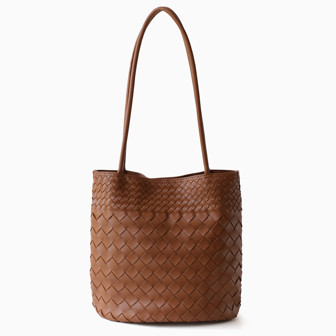 Sienna Woven Leather Tote