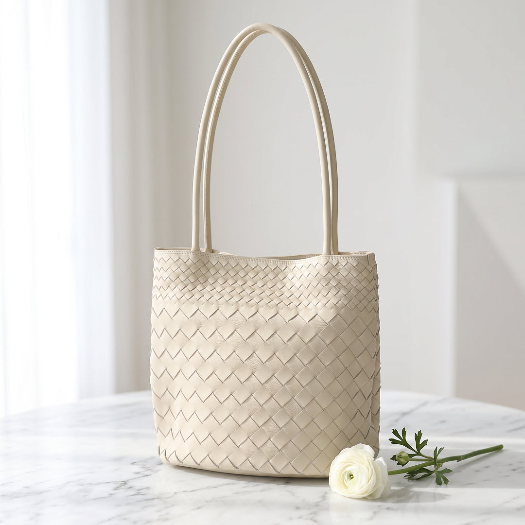 Sienna Woven Leather Tote