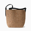Capri Raffia Leather Tote