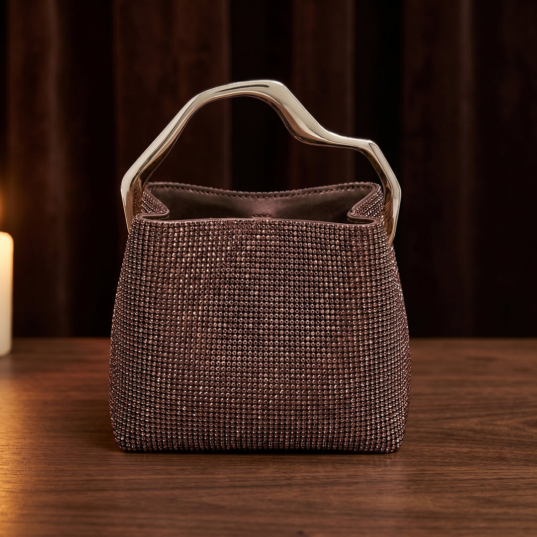 Celeste Crystal Bucket Bag