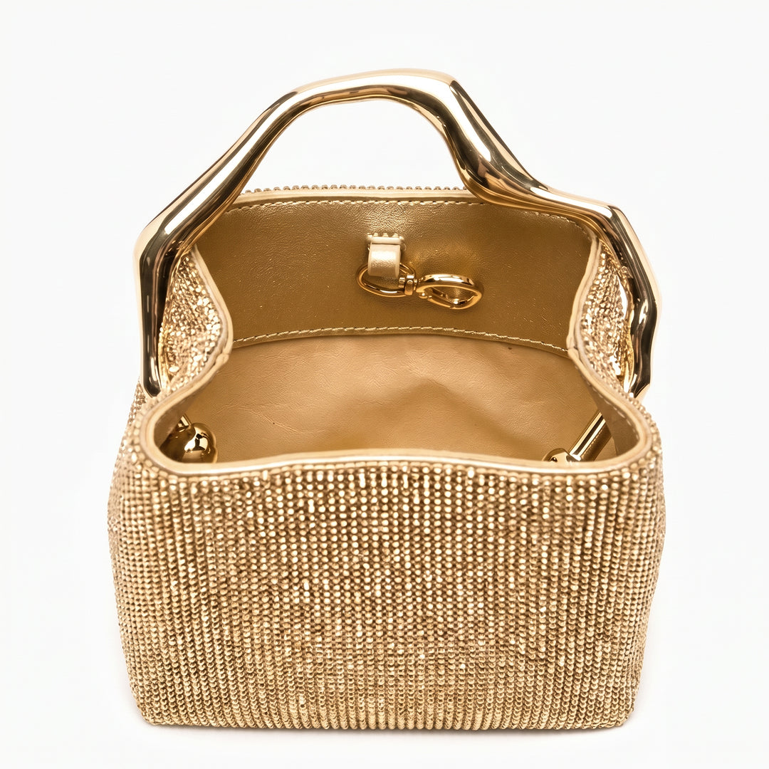 Celeste Crystal Bucket Bag