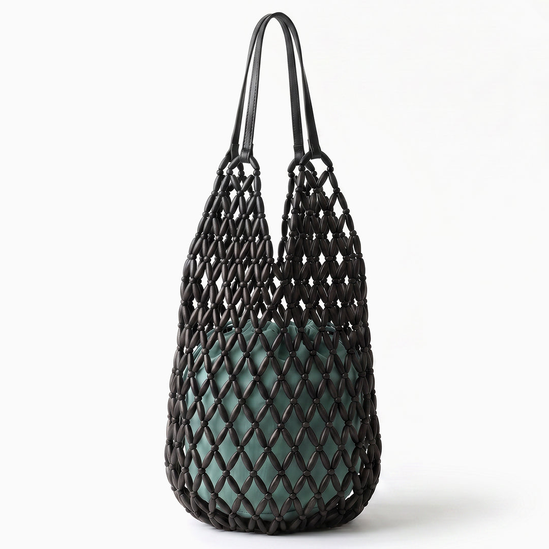 Paloma Beaded Net Shoulder Bag