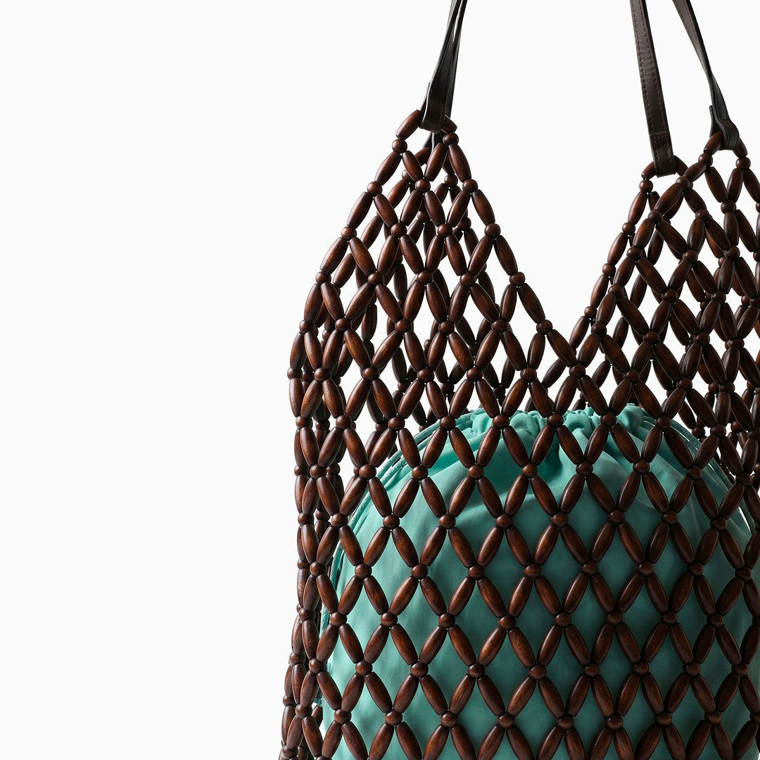 Paloma Beaded Net Shoulder Bag
