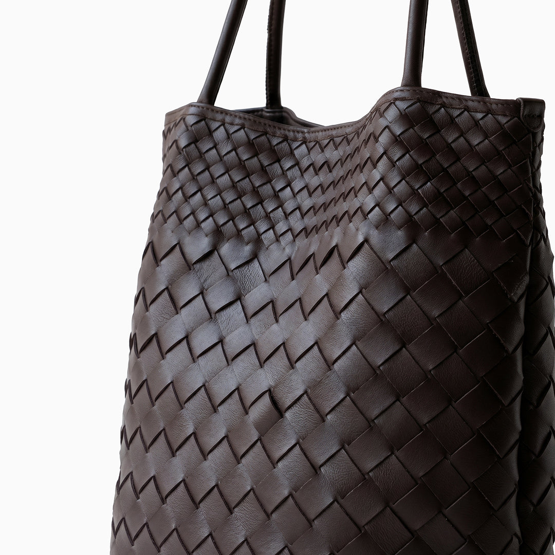 Sienna Woven Leather Tote