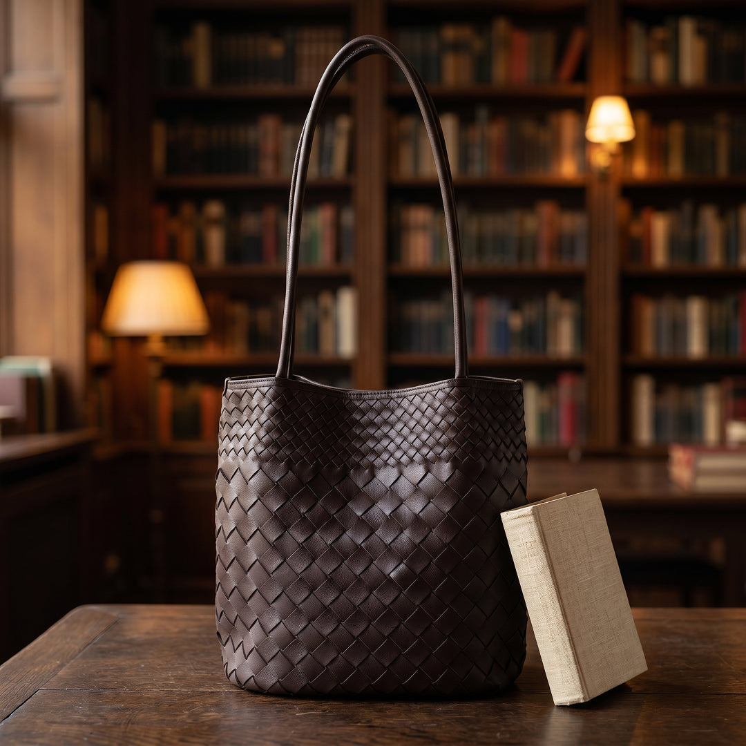 Sienna Woven Leather Tote
