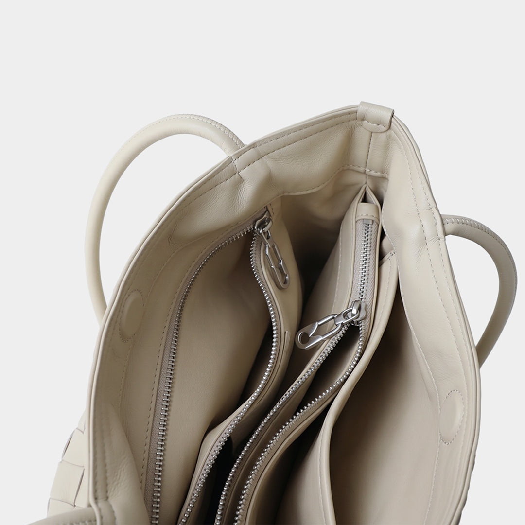 Sienna Woven Leather Tote
