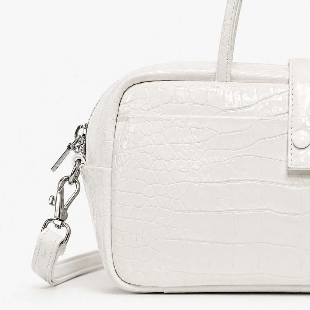 Valentina Croc Boston Bag