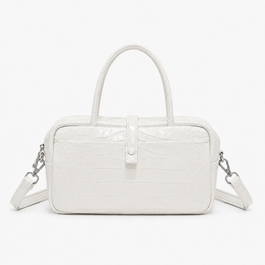 Valentina Croc Boston Bag